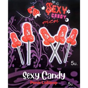Cherry Flavored Penis Shaped Lollipops Box