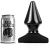 Plug Anal Cônico All Black 17cm
