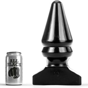 Large 28.5cm Black Anal Plug