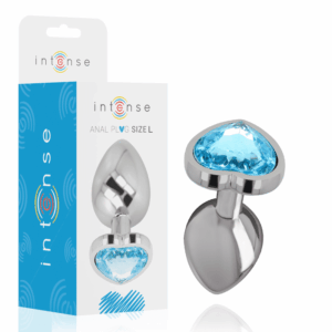 Intense Aluminum Heart-Shaped Anal Plug