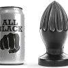 Plug Anal Liso 12cm All Black