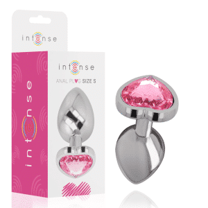 Metal Heart Anal Plug S