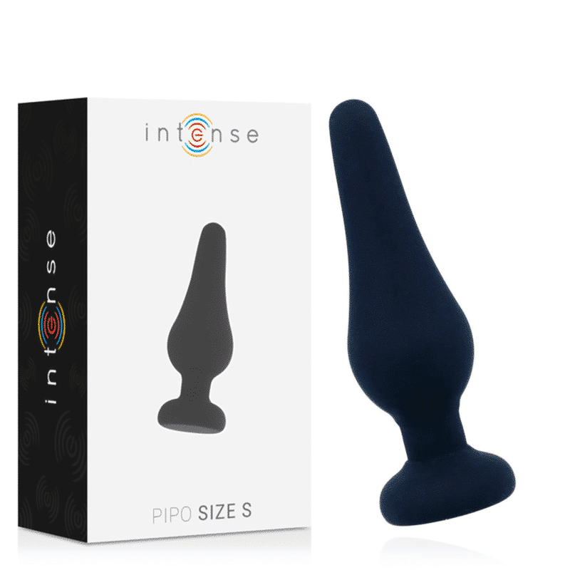 Black Silicone Anal Plug Pipò S 9.8cm