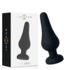 Plug Anal Silicone Preto 13cm Intense