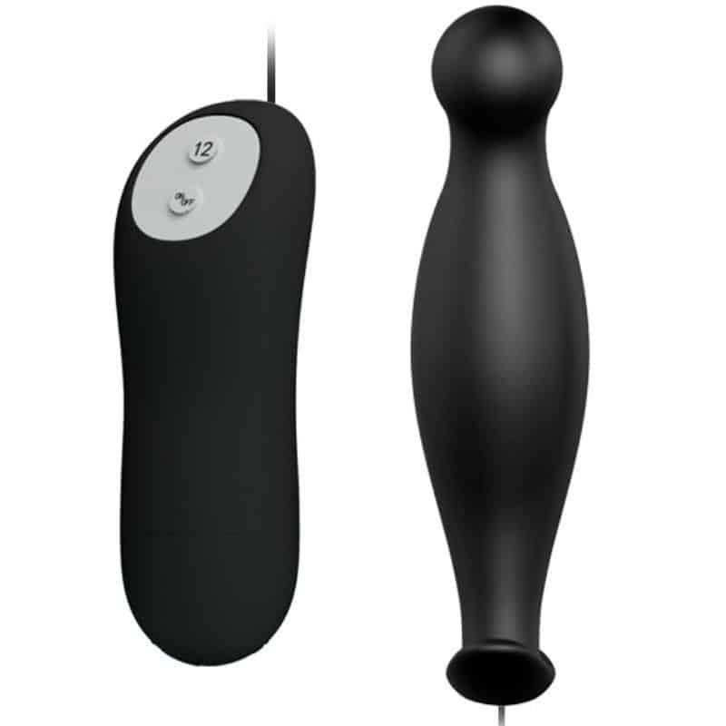 Black Silicone Anal Plug by Pretty Love Black Silicone Anal Plug by Pretty Love