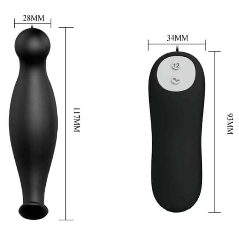 Black Silicone Anal Plug by Pretty Love Black Silicone Anal Plug by Pretty Love
