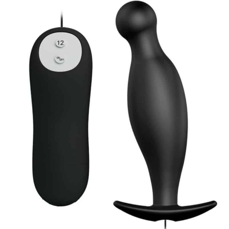 Black Silicone Anal Plug by Pretty Love