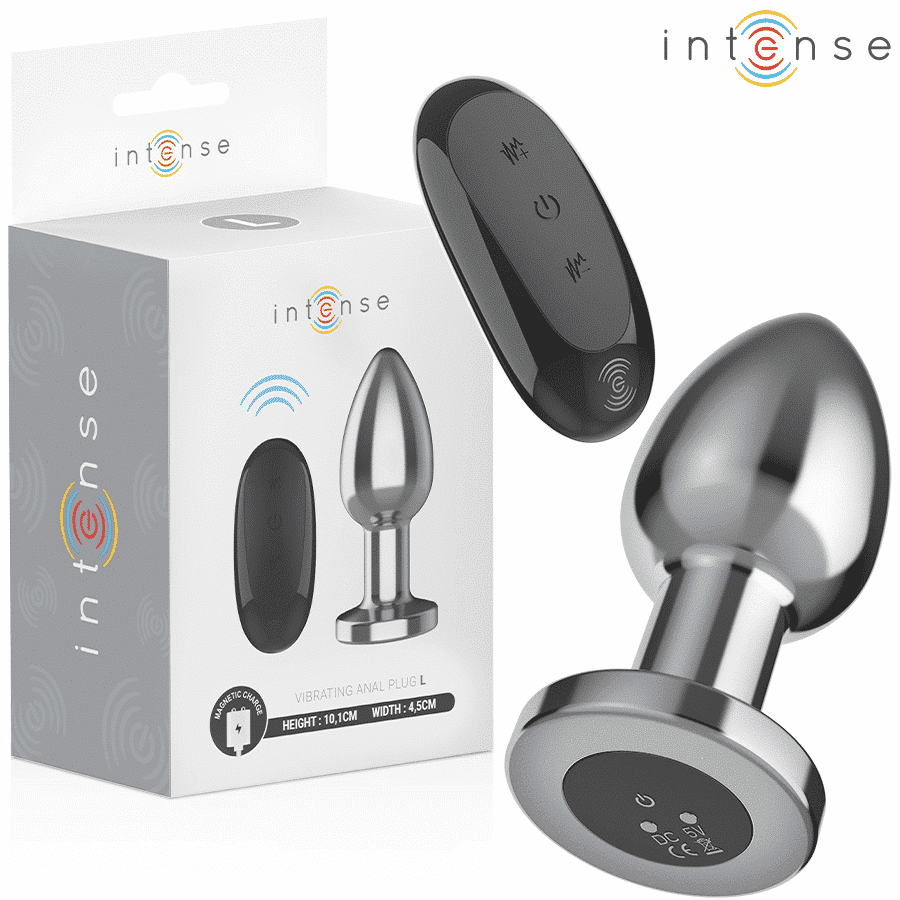 Metal Anal Plug with 10 Vibrations