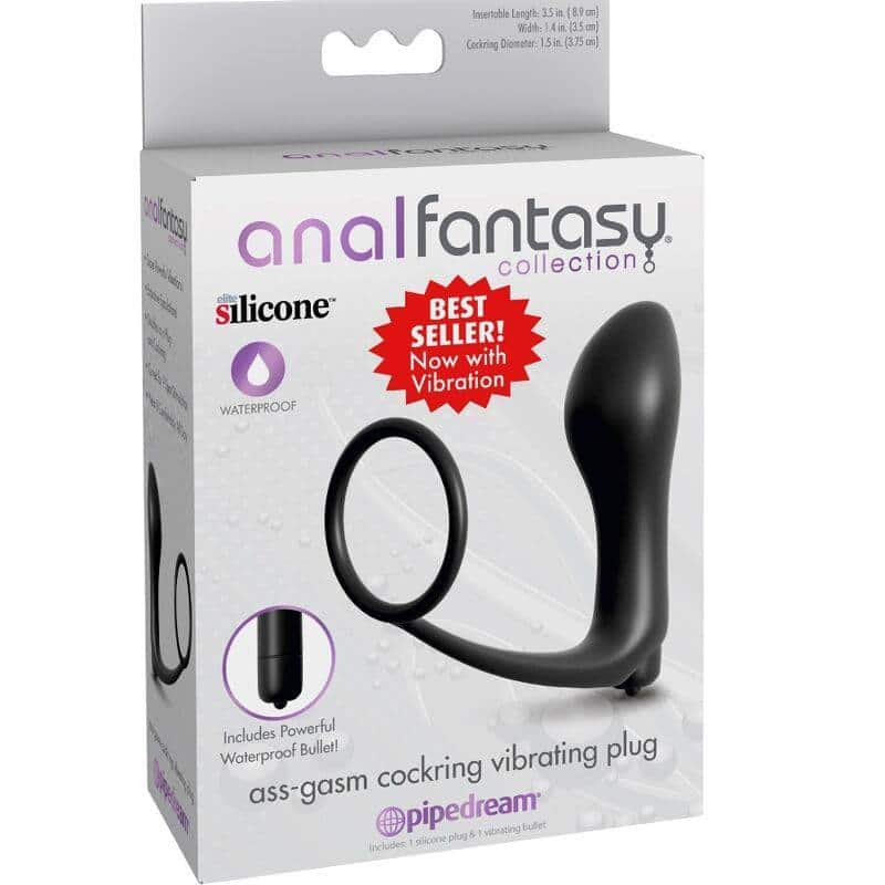 Ass-Gasm Cockring Vibrating Plug Ass-Gasm Cockring Vibrating Plug