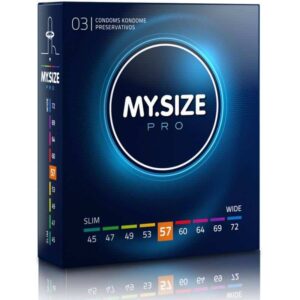 Pro Condoms 57mm 3 Pack My Size