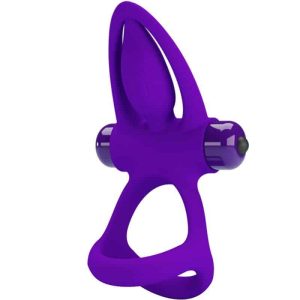 Violet Silicone Vibrator Ring by Pretty Love