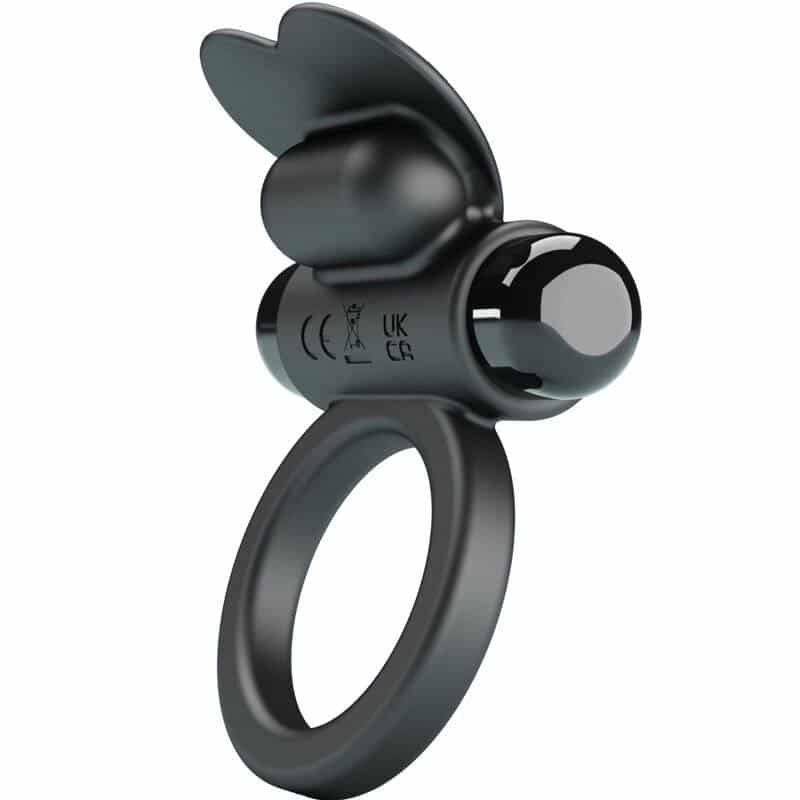Pretty Love Rabbit Vibrating Ring with 10 Speeds Black Pretty Love Rabbit Vibrating Ring with 10 Speeds Black