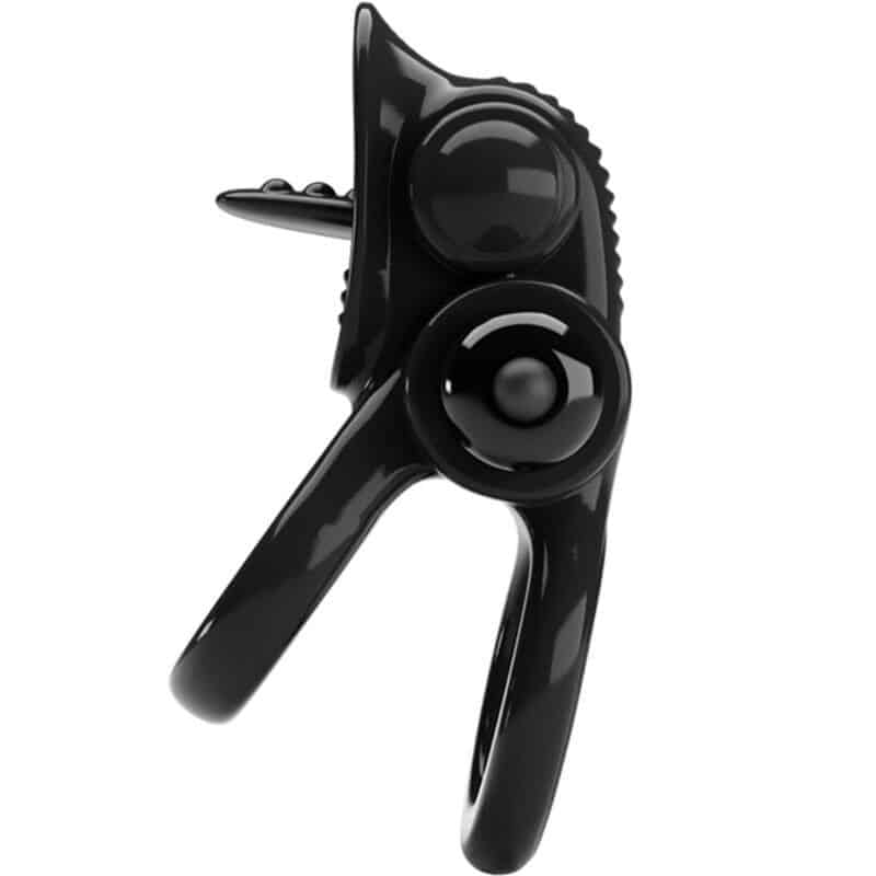 Black Pretty Love Double Ring Vibrator Black Pretty Love Double Ring Vibrator