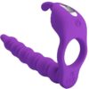 Pretty Love - BlackNEY VIBRATING PENIS RING WITH PLUG