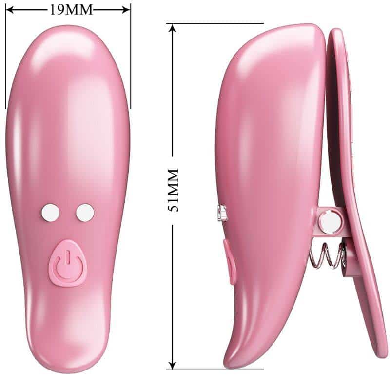 Pretty Love Cailey Nipple Clamps Remote Control Pink Pretty Love Cailey Nipple Clamps Remote Control Pink