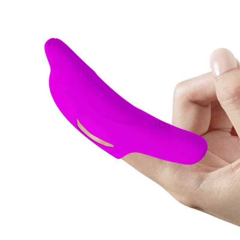 Pretty Love Delphini - Vibrador de Dedo em Silicone Roxo