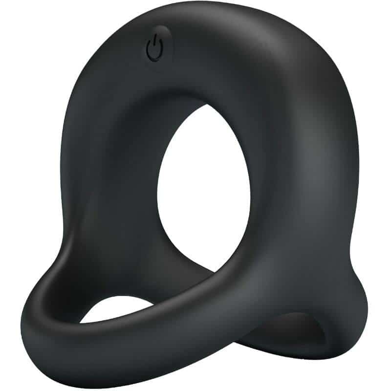 Pretty Love Black Elliott Ring Vibrator for Men