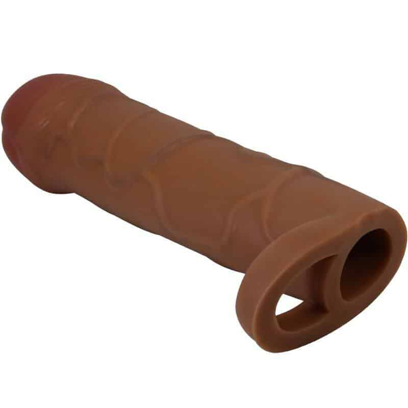 Pretty Love - PENIS SLEEVE WITH 2.5 CM EXTENSION IN MULATTO Pretty Love - PENIS SLEEVE WITH 2.5 CM EXTENSION IN MULATTO