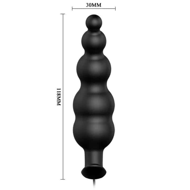 Pretty Love - Black SILICONE Anal PLUG WITH 12 VIBRATION SETTINGS Pretty Love - Black SILICONE Anal PLUG WITH 12 VIBRATION SETTINGS