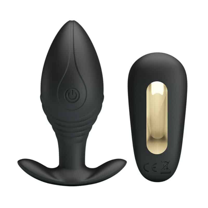 Pretty Love - Black RECHARGEABLE Anal VIBRATOR REGINA