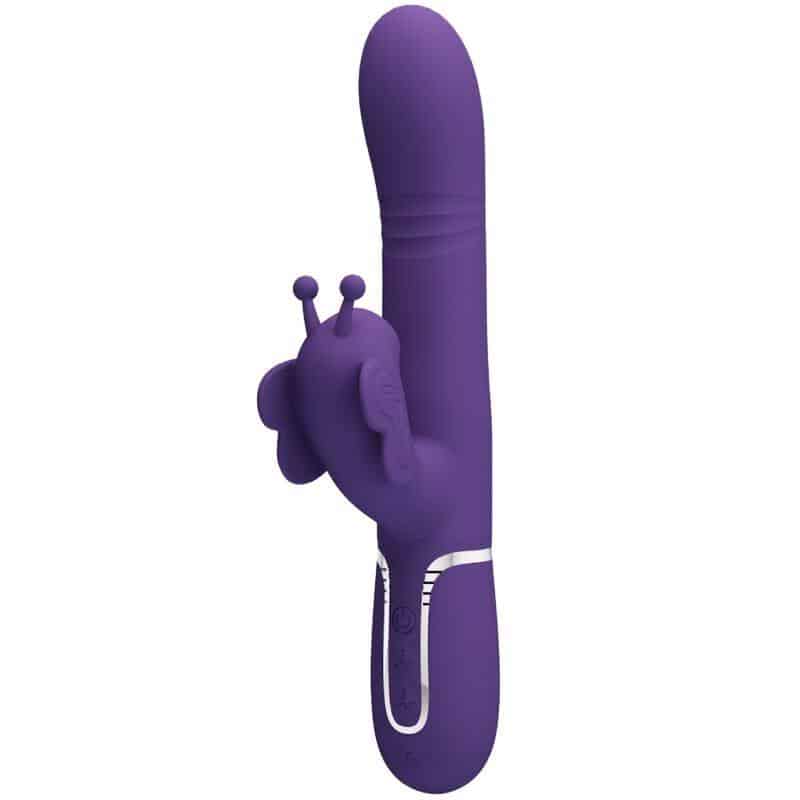 Pretty Love - 4-IN-1 BUTTERFLY RABBIT VIBRATOR IN PURPLE