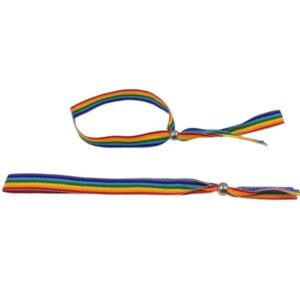 LGBT Flag Silver Ball Charm