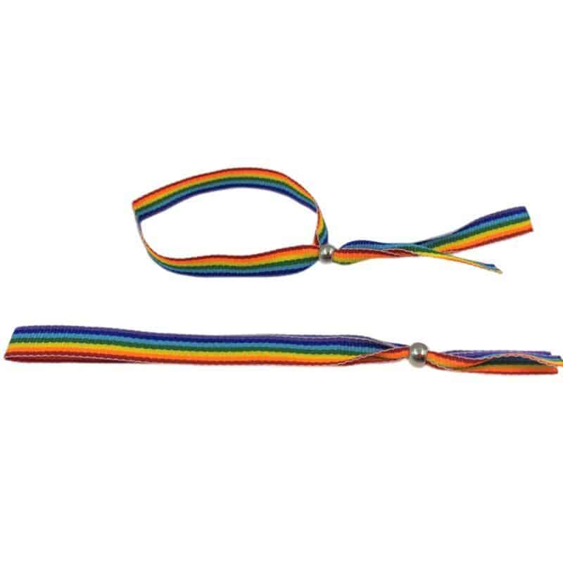 LGBT Flag Silver Ball Charm