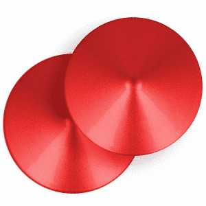 Cubiertas de pezón Ohmama fetiche rojo
