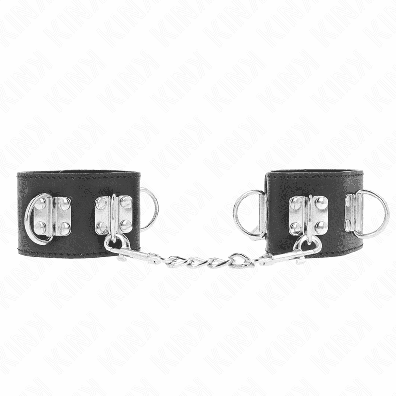 Kink Black Adjustable Wrist Cuffs