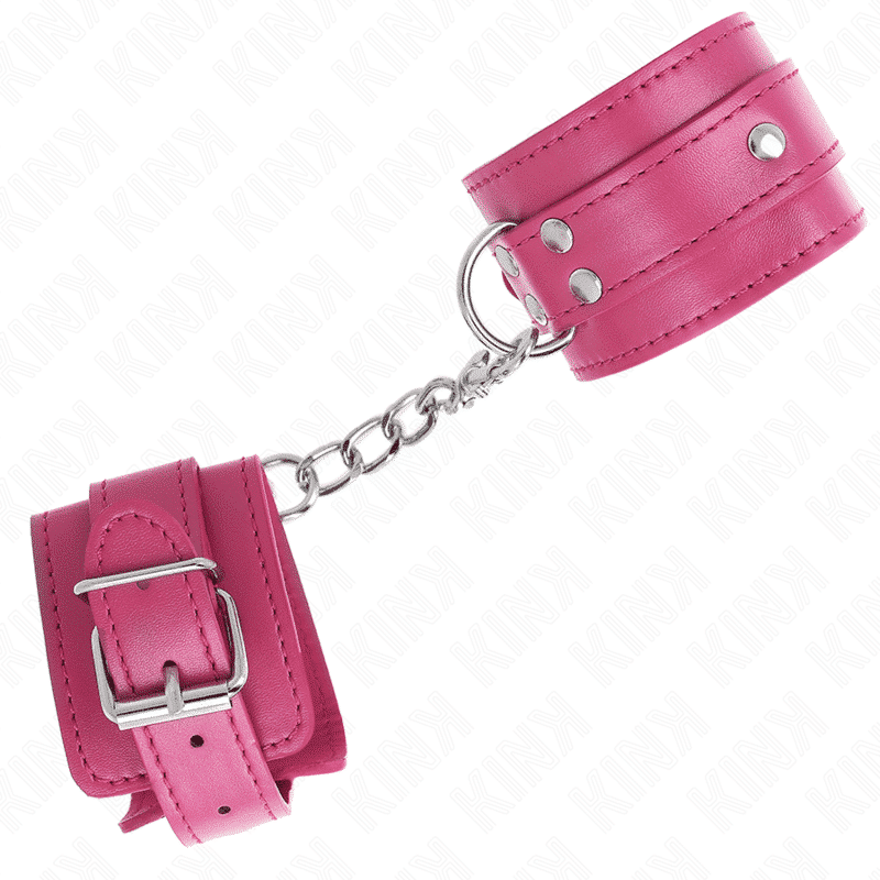 Kink Adjustable D-Ring Wrist Cuffs Pink Kink Adjustable D-Ring Wrist Cuffs Pink