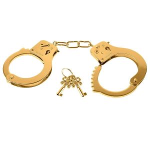 Fetish Fantasy Gold Metal Bondage Cuffs