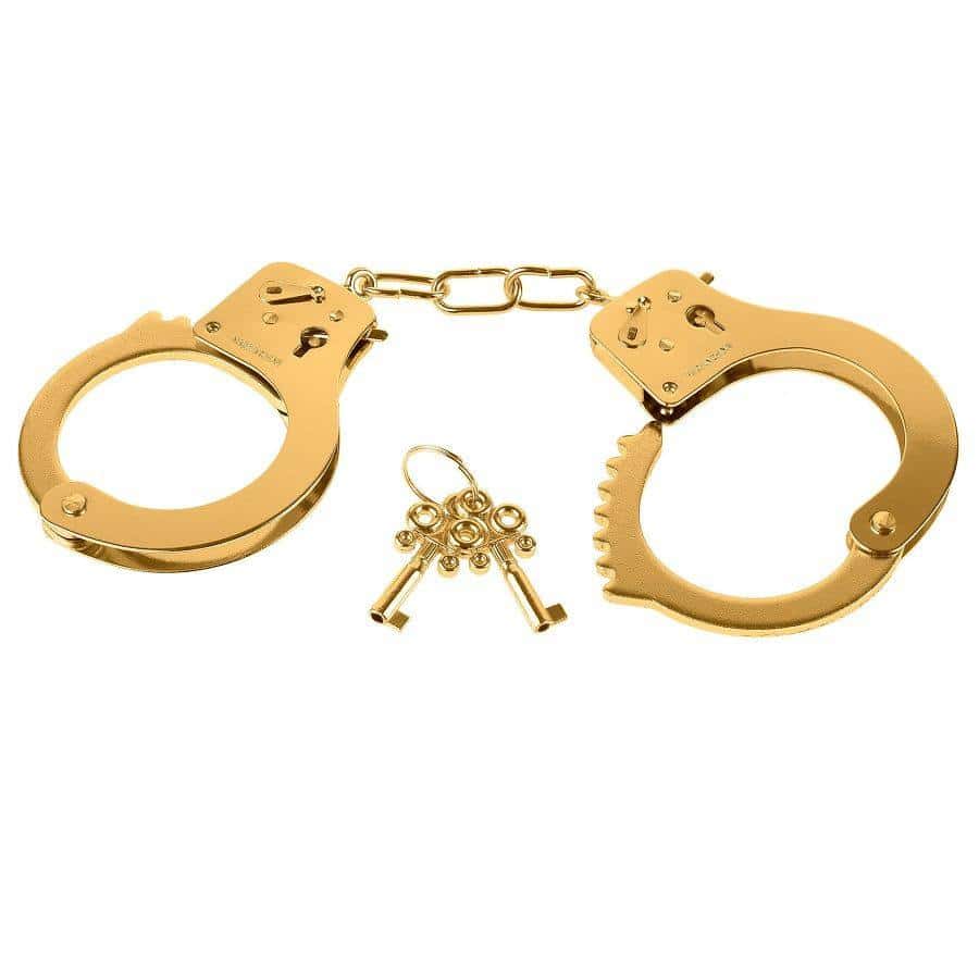 Fetish Fantasy Gold Metal Bondage Cuffs
