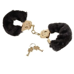 Deluxe Furry Handcuffs by Fetish Fantasy Gold