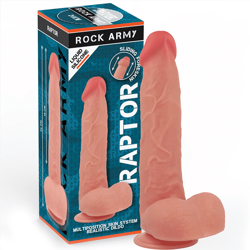 Rock Army RAPTOR 24cm Dildo Realista Silicone Líquido