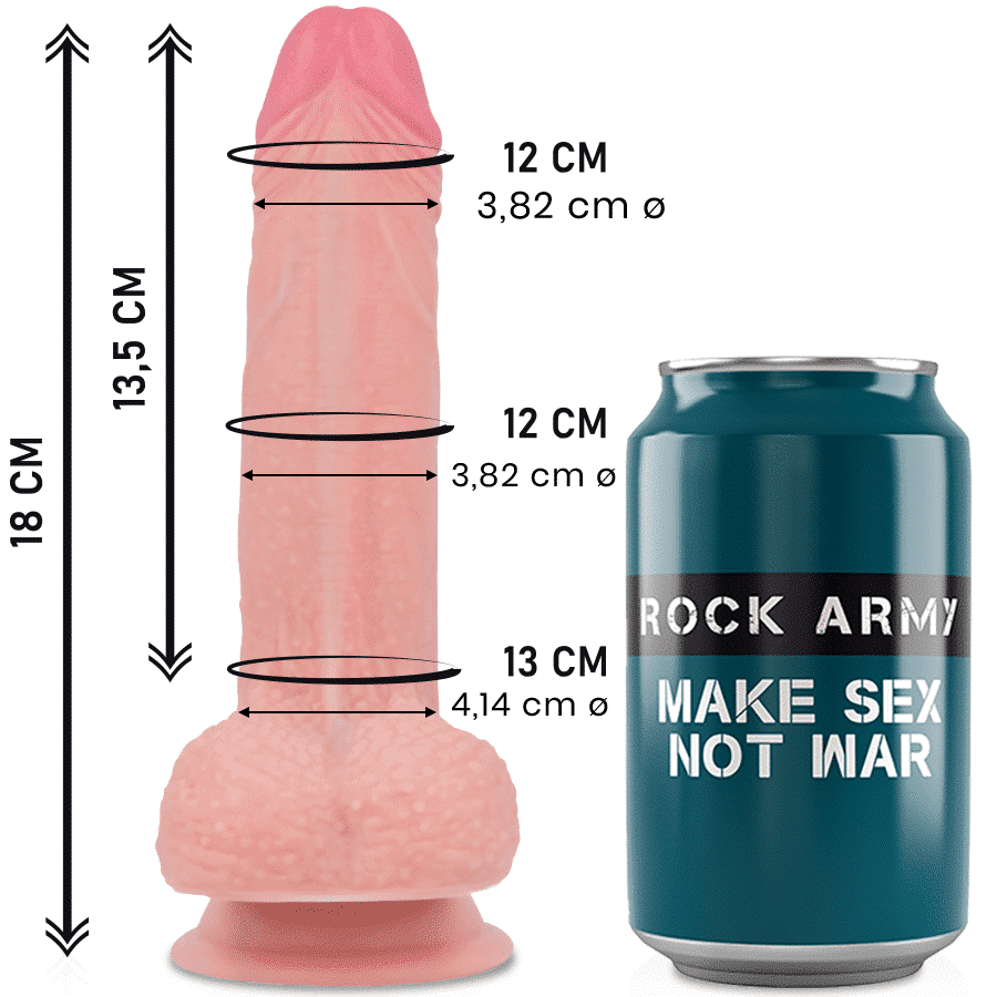 Rock Army Silicone Líquido Realista 18cm