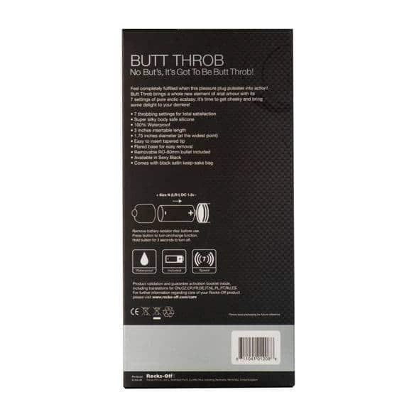 Rocks-Off - Anal STIMULATOR BUTT THROB WITH 7 SPEEDS IN Black Rocks-Off - Anal STIMULATOR BUTT THROB WITH 7 SPEEDS IN Black