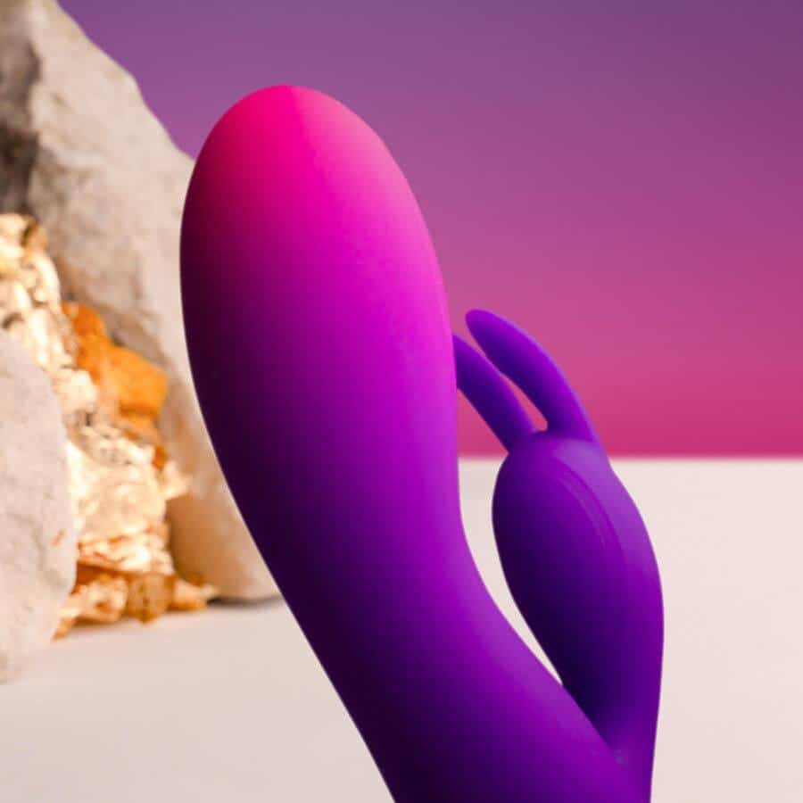 Rocks-Off GLO-GIRL Purple Rabbit Vibrator Toy Rocks-Off GLO-GIRL Purple Rabbit Vibrator Toy