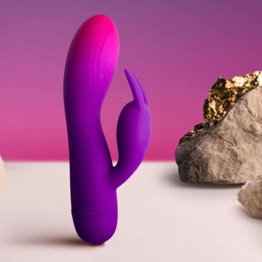 Rocks-Off GLO-GIRL Purple Rabbit Vibrator Toy Rocks-Off GLO-GIRL Purple Rabbit Vibrator Toy