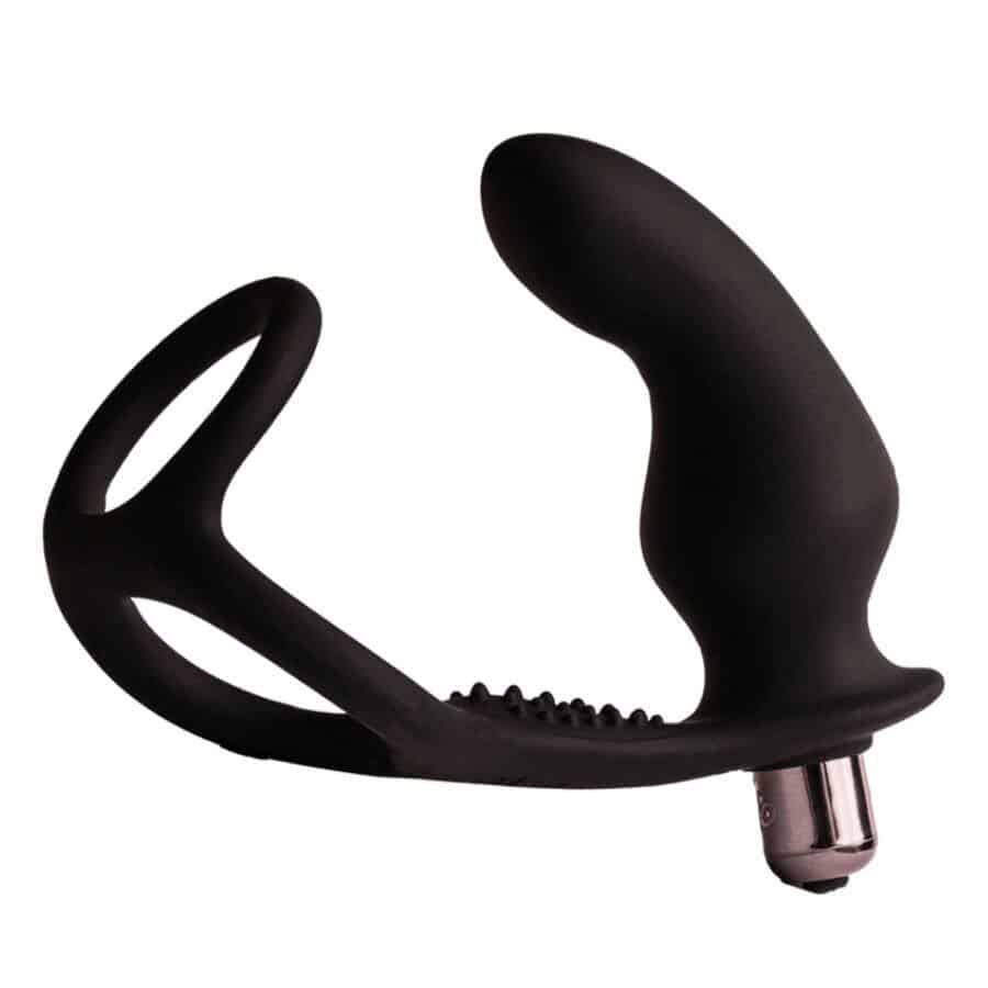 Rocks-Off RO-ZEN RRO Black Anal Plug with Vibrating Ring