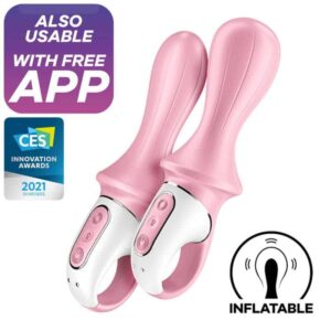 Satisfyer Air Pump Booty 5+ Vibrador Inflável Rosa Anal