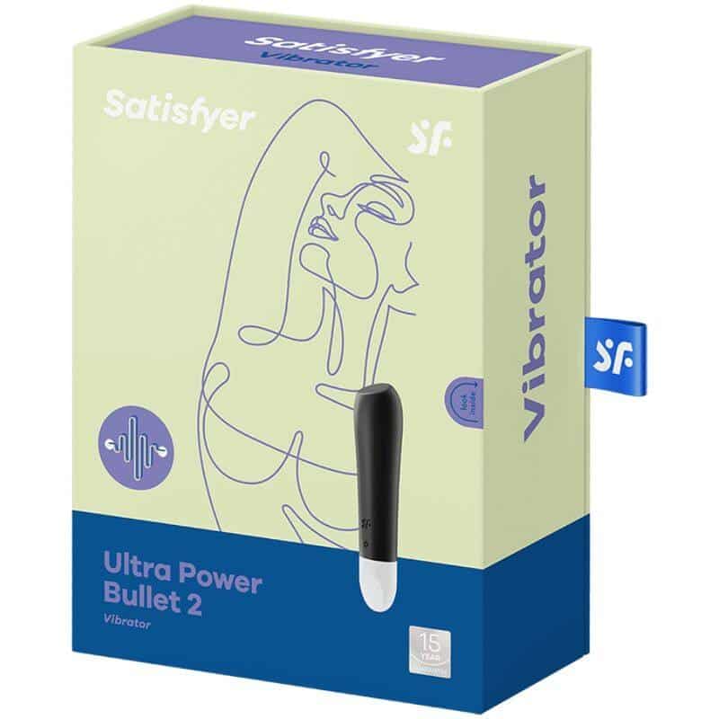 Satisfyer - Black ULTRA POWER BULLET 2 VIBRATOR Satisfyer - Black ULTRA POWER BULLET 2 VIBRATOR