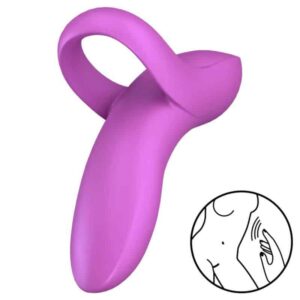 Satisfyer Bold Lover Finger Vibrator, Powerful Pink