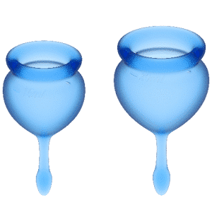 Satisfyer - DARK BLUE FEEL Good MENSTRUAL CUP 15 ML + 20 ML