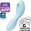 Satisfyer - CURVY TRINITY 5 BLUE AIR PULSE VIBRATOR WITH APP Control
