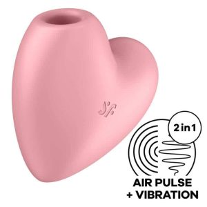 Satisfyer - CUTIE HEART Pink AIR PULSE VIBRATOR & STIMULATOR