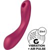 Satisfyer Curve Trinity 1 Estimulador de Pulso Rojo con Vibración