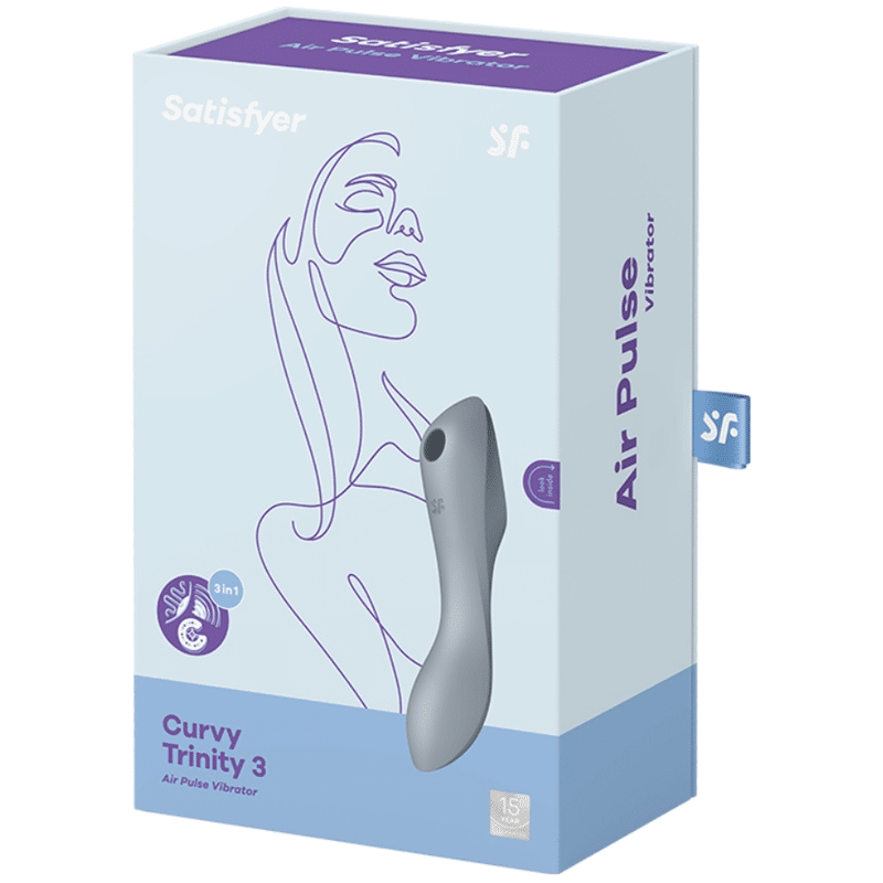 Satisfyer Curvy Trinity 3 Vibrador de Silicone 3 Motores Satisfyer Curvy Trinity 3 Vibrador de Silicone 3 Motores