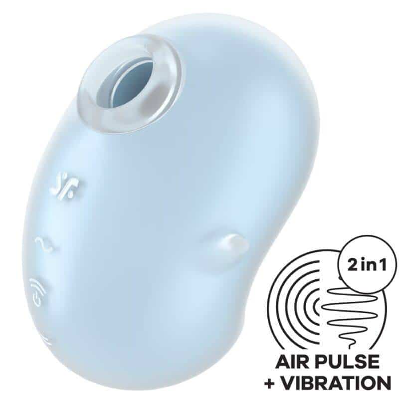 Light Blue Satisfyer Cutie Ghost Lay-On