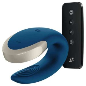 Satisfyer Blue Double Love Partner Vibrator