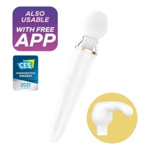 Satisfyer Double Wand-er White Dual Stimulator